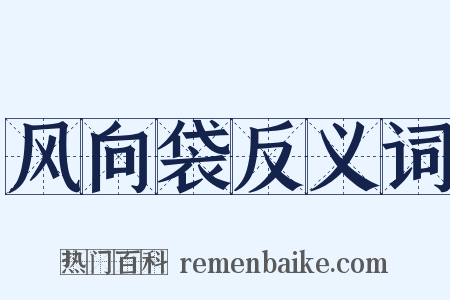 风向袋反义词是什么意思的图片